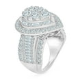 thumbnail image 2 of 3.95 CT. T.W. Round Cut Halo Cluster Diamond Ring in 14K Gold, 2 of 4
