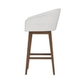 thumbnail image 10 of HH2 Home Upholstered Barrel Back Wood Adjustable Height Swivel Bar Stool, 10 of 19
