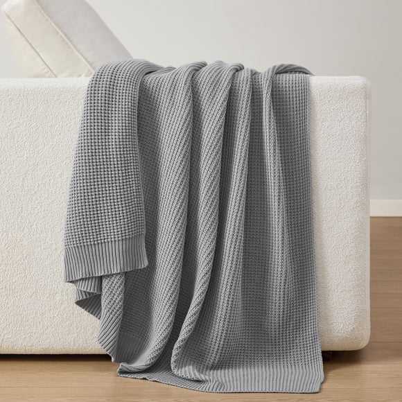 Member's Mark 100% Organic Cotton Knit Throw, 60" x 70"