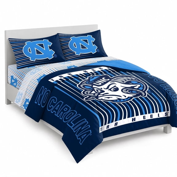 Logo Brands North Carolina Tar Heels Bed-In-A-Bag Set