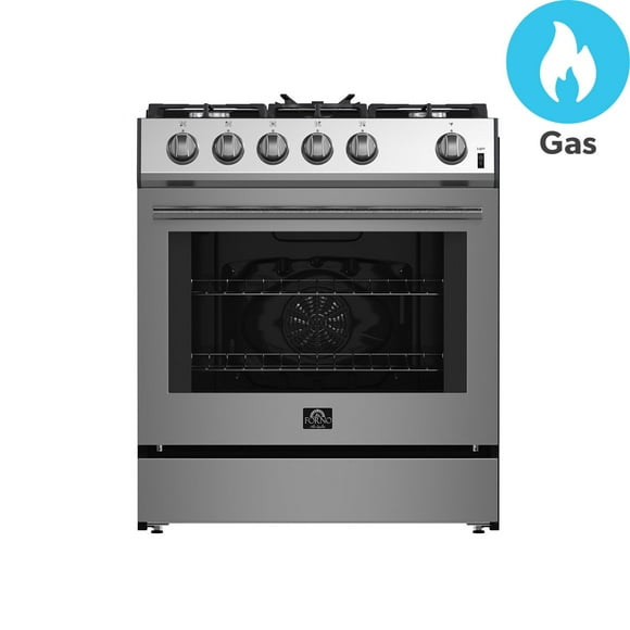 Leonardo Espresso 30" Stainless Steel Gas Range