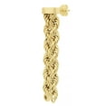 thumbnail image 5 of Kissing Hearts Double Rope Chain Earrings in 14K Gold, 5 of 7