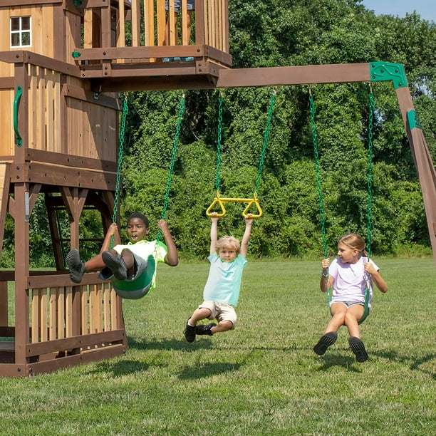 Backyard Discovery Skyfort II Cedar Swing Set/PlaySet - Samsclub.com