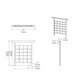 thumbnail image 4 of Vita Cedar 81" x 60.5" Heartwood Trellis, 4 of 4