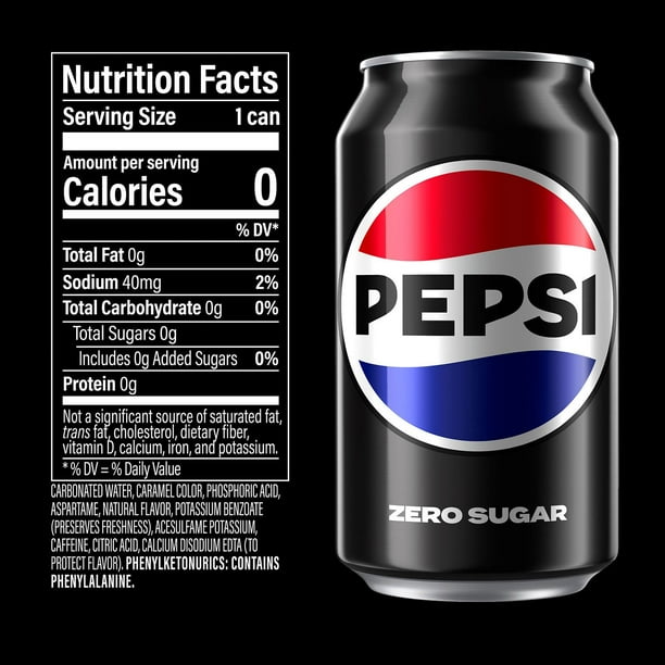 Pepsi Zero Sugar, 12 fl. oz., 36 pk. - Samsclub.com