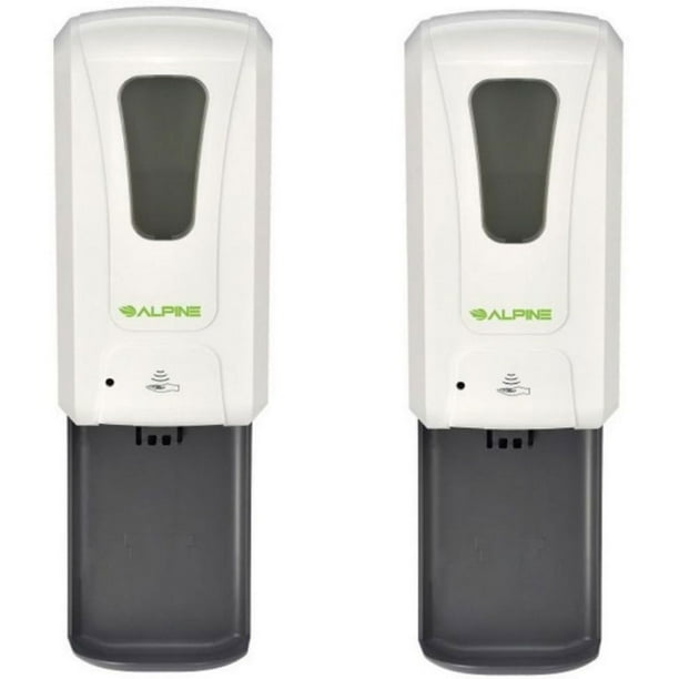 Alpine Industries Automatic Hand Soap & Sanitizer Dispenser, 2 pk