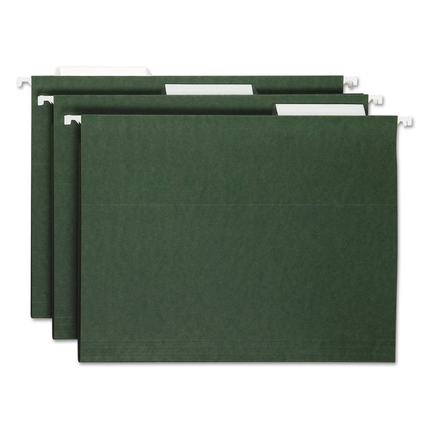 GREEN - Smead Hanging File Folder with Tab 1/5-Cut Adjustable Tab 並行輸入