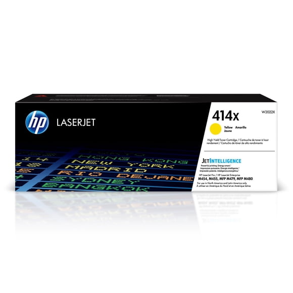 HP 414X, High-Yield Yellow Original LaserJet Toner Cartridge