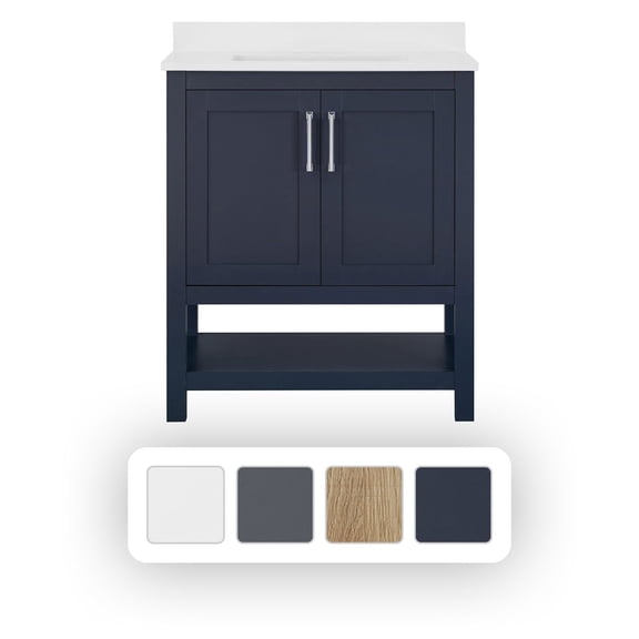 OVE Decors Vegas 30" W x 19" D Freestanding Bathroom Vanity With Sink