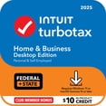 thumbnail image 1 of TurboTax Desktop Home & Business 2025 Email Delivery, Federal & State Returns + Federal E-file + $10 In-Product Credit (Win 11, Mac 14), 1 of 7