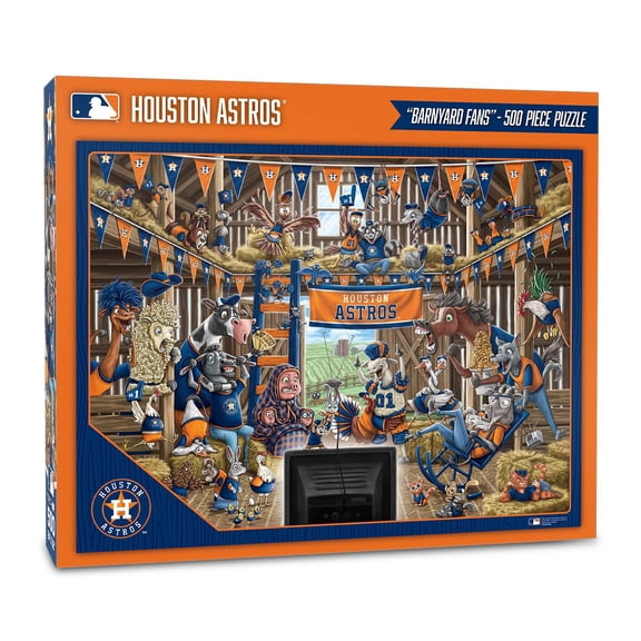 YouTheFan MLB 500 pc. Barnyard Fans Puzzle, Assorted Teams