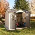 thumbnail image 9 of Lifetime 10' x 8' Outdoor Storage Shed with Carriage Doors, 9 of 12