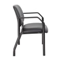 thumbnail image 4 of BOSS Office Fabric Upholstered Steel Frame Guest Arm Chair, 4 of 7