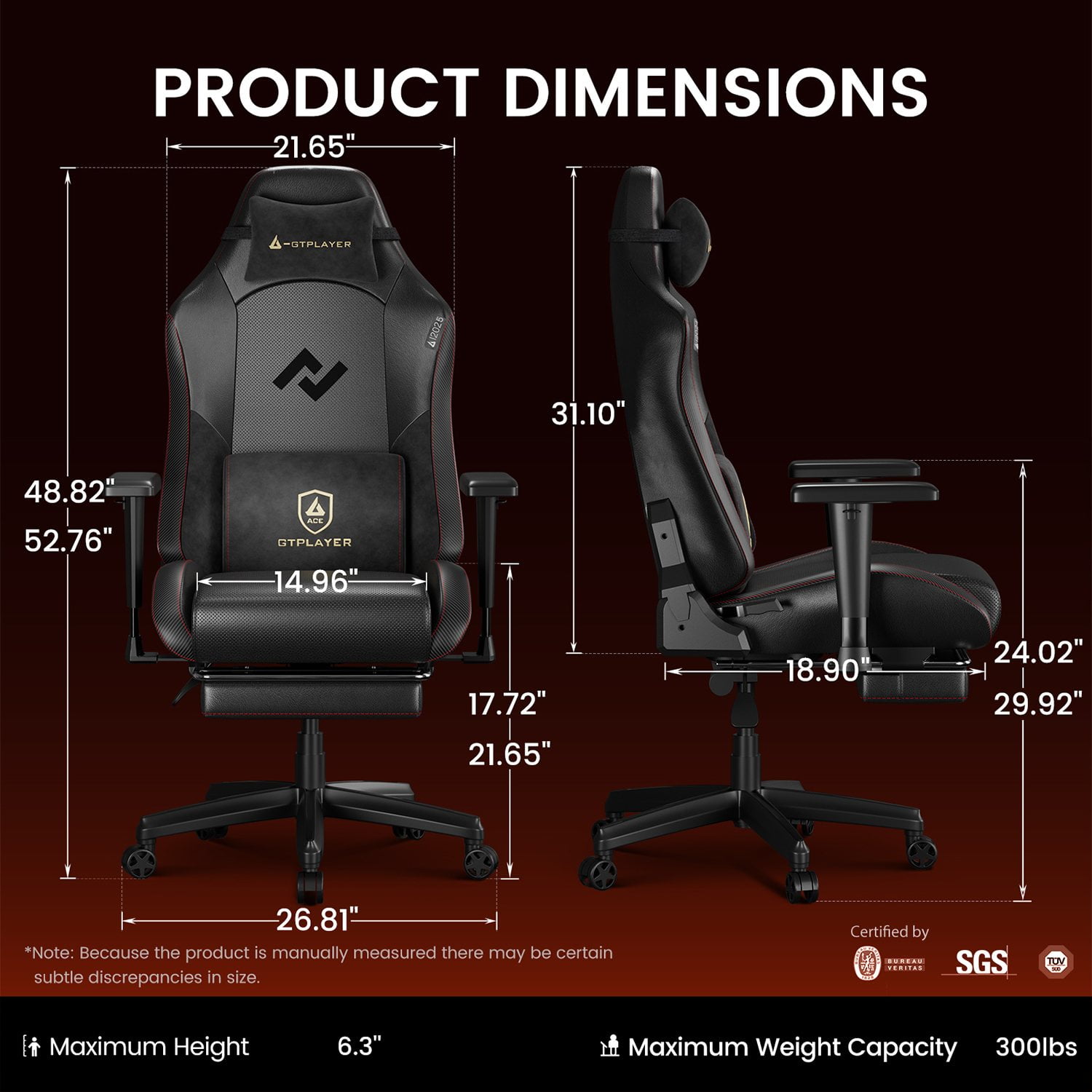 GTPLAYER Ace Mars Series Fabric Ergonomic Gaming Chair, Assorted