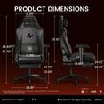 thumbnail image 2 of GTPLAYER Ace Mars Series Fabric Ergonomic Gaming Chair, Assorted Colors, 2 of 10