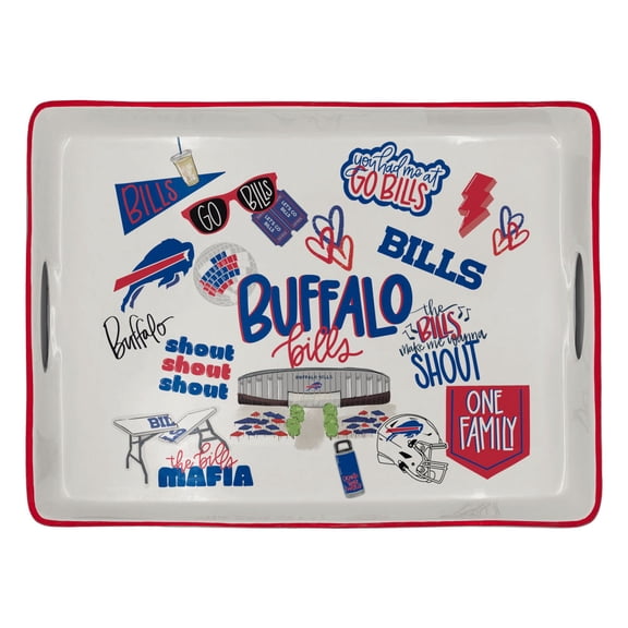 Buffalo Bills Ceramic Serving Tray
