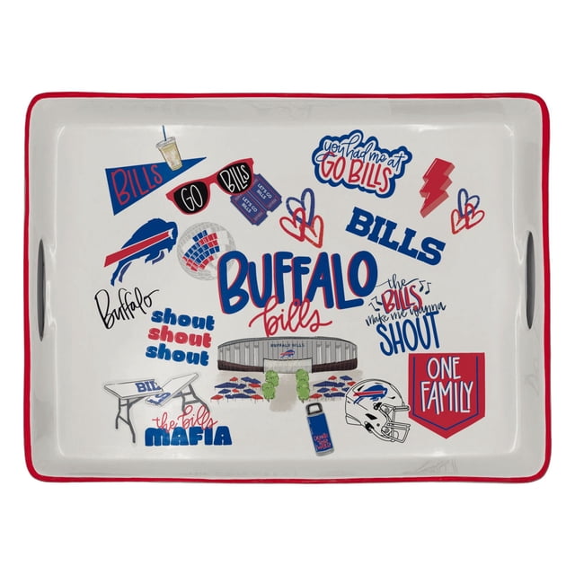 Buffalo Bills Ceramic Serving Tray