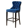 thumbnail image 5 of Milano Velvet Button-Tufted Barstool, Assorted Colors, 5 of 10