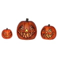 thumbnail image 6 of Member's Mark Pre-Lit Flickering Jack-O-Lanterns, Set of 3, 6 of 7