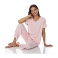 thumbnail image 4 of Flora Nikrooz 2 Piece Short Sleeve Capri PJ Set, 4 of 5
