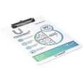 thumbnail image 3 of U Style 3-Pack Antimicrobial Acrylic Clipboard with Microban, 12.44" x 8.89", Low Profile Clip, White, 3 of 4