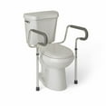 thumbnail image 2 of Medline Toilet Safety Rail with Adjustable Height, Toilet Assist and Grab Bar, Silver and Gray, 2 of 8