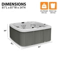 thumbnail image 6 of Lifesmart LS700DX 7-Person 90-Jet Spa with Waterfall, 6 of 10