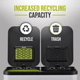 thumbnail image 5 of Simpli-Magic 16 Gallon (30L x 30L) Dual Compartment Step Trash Can, Multiple Colors – Kitchen Garbage Can with Slow-Close Lids – Waste & Recycling Bins, Odor Control, Hands-Free, Easy to Clean, 5 of 5