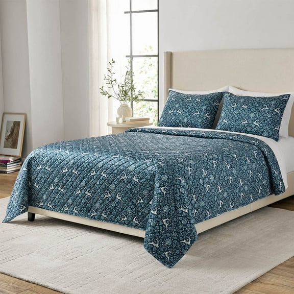 Member's Mark 3-Piece Printed Velvet Quilt Sets, Winter Designs