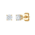 thumbnail image 1 of 0.47 CT. T.W. Round Diamond Stud Earrings in 14K Gold, 1 of 7