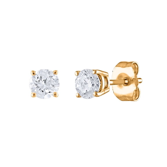 0.47 CT. T.W. Round Diamond Stud Earrings in 14K Gold