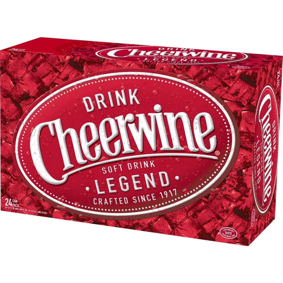 Cheerwine Cherry Soft Drink, 12 oz., 24 pk.