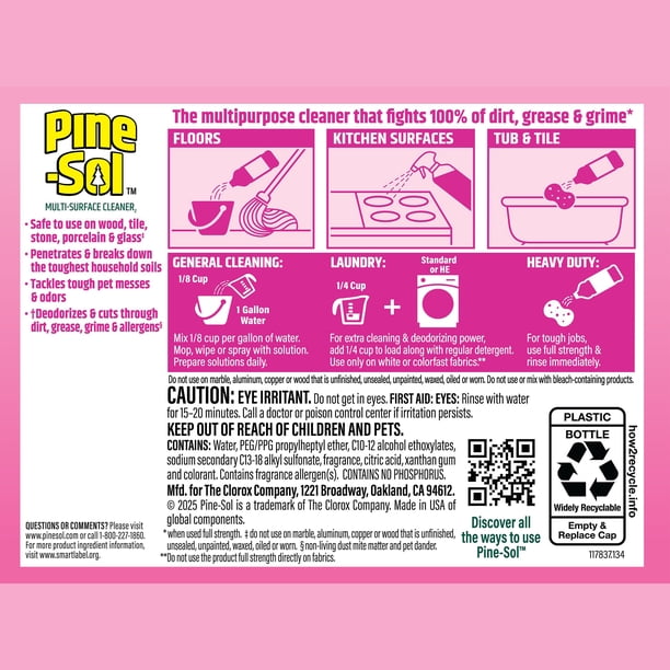 Pine-Sol Multi-Surface Cleaner, Cherry Blossom, 2 Count, 120 fl