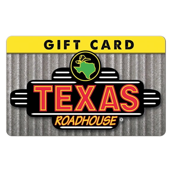 Texas Roadhouse Email Delivery Gift Card, Various Amounts