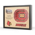 thumbnail image 1 of YouTheFan Louisville Cardinals 25-Layer Football Stadium View 3D Wall Art, 1 of 5