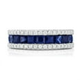 thumbnail image 3 of 0.25 CT. T.W. Diamond and 1.5 CT. T.W. Sapphire Band, 3 of 3