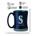 thumbnail image 3 of Logo Brands Seattle Mariners 14oz Relief Mug Set, 3 of 5