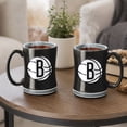 thumbnail image 5 of Logo Brands Brooklyn Nets 14oz Relief Mug Set, 5 of 5