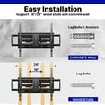 thumbnail image 9 of Member's Mark Full Motion Extended TV Wall Mount with Articulating Dual Swivel Arms for 32"-100" TVs, 9 of 13