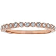 thumbnail image 1 of Stackable 0.25 CT. T.W. Diamond Milgrain Anniversary Band in 14K Gold, 1 of 6