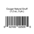 thumbnail image 1 of Cougar Natural Snuff 1.2 oz., 5 pk., 1 of 1