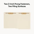 thumbnail image 5 of Smead Reinforced Straight End Tab Two Fastener Heavyweight File Folder, Manila Letter, 50ct., 5 of 7