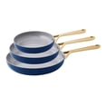 thumbnail image 1 of Member's Mark 3-Piece Modern Ceramic Fry Pan Set, Assorted Colors, 1 of 5