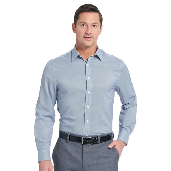 Nick Graham Men's Modern Fit Traveler Dress Shirt