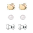 thumbnail image 1 of Disney Earring Set in 14K Gold and Sterling Silver, 1 of 5