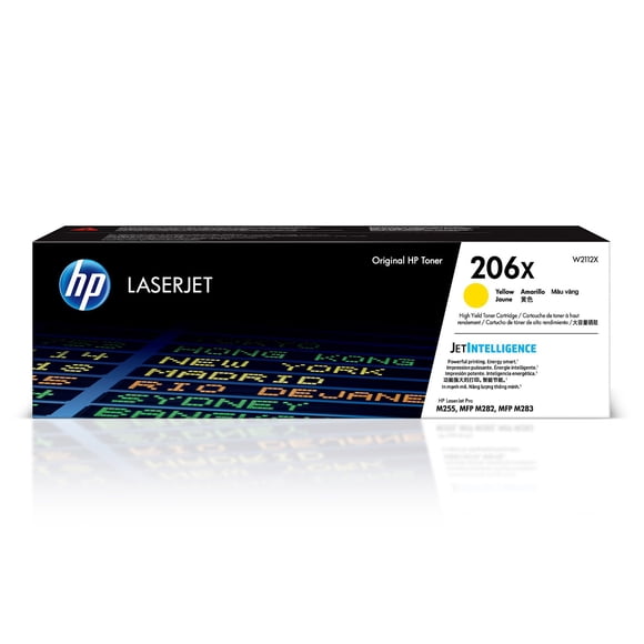 HP 206X, Yellow Original LaserJet Toner Cartridge