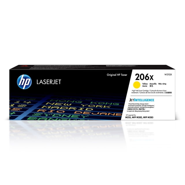 HP 206X, Yellow Original LaserJet Toner Cartridge