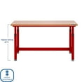 thumbnail image 6 of Seville Classics UltraHD Height Adjustable Workbench, 60" W x 24" D x 28.5"-42" H, 6 of 10
