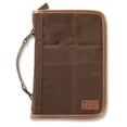 thumbnail image 1 of Aviator Extra Large Brown Suede Bible Cover for Men, Zippered with Handle, 1 of 5