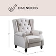 thumbnail image 4 of Sydney Fabric Pushback Recliner, Assorted Colors, 4 of 10